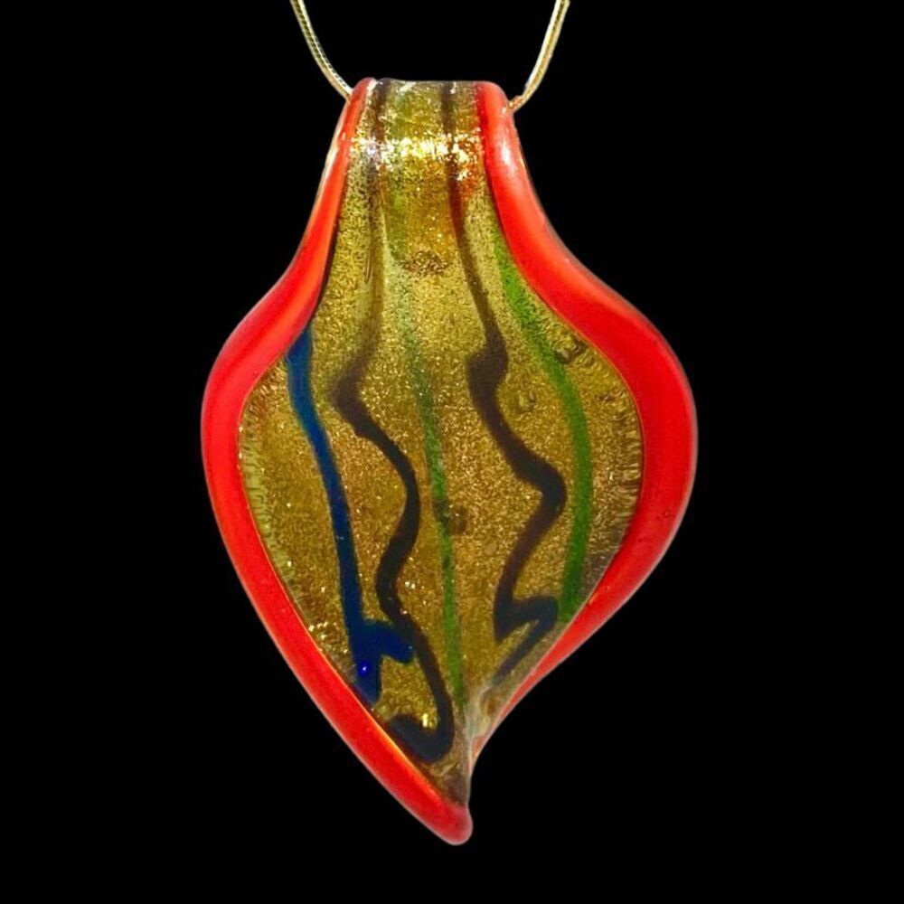 QE# 1 Italian Blown Glass & Sterling 926 Silver